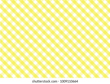 Firebrick Gingham  white and yellow pattern. Texture from rhombus/squares for - plaid, tablecloths, clothes, shirts, dresses, paper and other textile products.