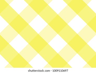 Firebrick Gingham  white and yellow pattern. Texture from rhombus/squares for - plaid, tablecloths, clothes, shirts, dresses, paper and other textile products.