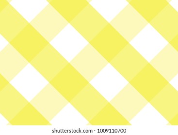 Firebrick Gingham  white and yellow pattern. Texture from rhombus/squares for - plaid, tablecloths, clothes, shirts, dresses, paper and other textile products.