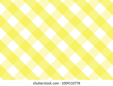 Firebrick Gingham  white and yellow pattern. Texture from rhombus/squares for - plaid, tablecloths, clothes, shirts, dresses, paper and other textile products.