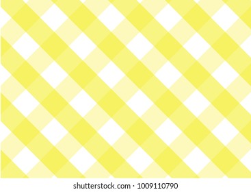 Firebrick Gingham  white and yellow pattern. Texture from rhombus/squares for - plaid, tablecloths, clothes, shirts, dresses, paper and other textile products.