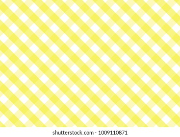 Firebrick Gingham  white and yellow pattern. Texture from rhombus/squares for - plaid, tablecloths, clothes, shirts, dresses, paper and other textile products.
