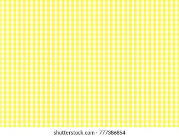 Firebrick Gingham yellow and white  pattern. Texture from rhombus/squares for - plaid, tablecloths, clothes, shirts, dresses, paper and other textile products.