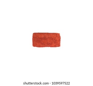 firebrick watercolor vector backdrop for cute design tag, business card, invitation, web , text and logo isolated on transparent background. color like ocher, red, brown, marsala