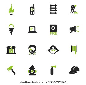 Fire-brigade vector icons for user interface design