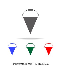 fire-bucket icon. Elements of fireman in multi colored icons. Premium quality graphic design icon. Simple icon for websites, web design, mobile app, info graphics