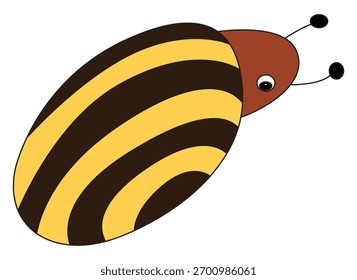 A firebug isolated on a white background