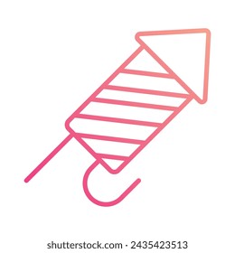 Vector de icono de petardo. Ilustración estándar.