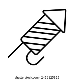 Vector de icono de petardo. Ilustración estándar.
