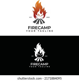 Ilustración de vectores con el logotipo de FireCamp.10
