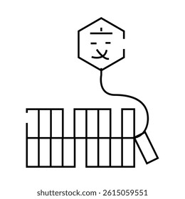 firecracker chinese line icon vector. firecracker chinese sign. isolated contour symbol black illustration