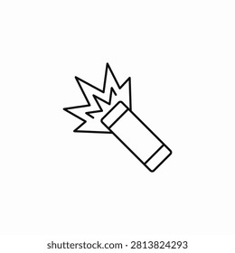 firecracker or dynamite icon sign vector