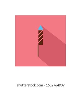 Firecracker flat icon vector concept