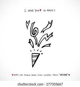 firecracker / Hand drawn illustrations - vector