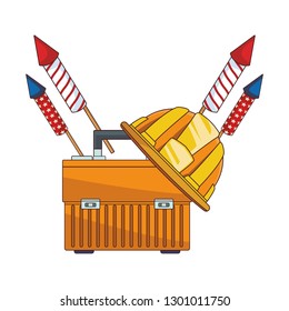 firecracker with helmet