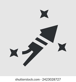 Firecracker, holiday. Simple vector icon