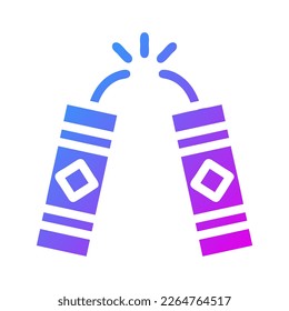 firecracker icon gradient purple style chinese new year illustration vector perfect. Icon sign from modern collection for web. Nice design perfect