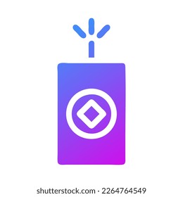 firecracker icon gradient purple style chinese new year illustration vector perfect. Icon sign from modern collection for web. Nice design perfect