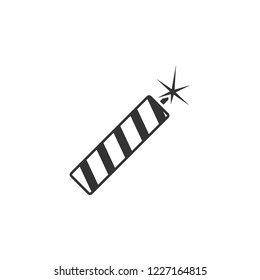 firecracker icon. high quality filled firecracker icon on white background. from holidays collection flat trendy vector firecracker symbol.