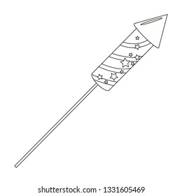 firecracker icon isolated