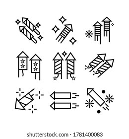 firecracker icon or logo isolated sign symbol vector illustration - Collection of high quality black style vector icons
