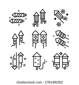 firecracker icon or logo isolated sign symbol vector illustration - Collection of high quality black style vector icons
