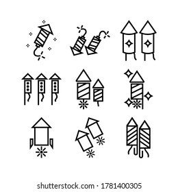 firecracker icon or logo isolated sign symbol vector illustration - Collection of high quality black style vector icons
