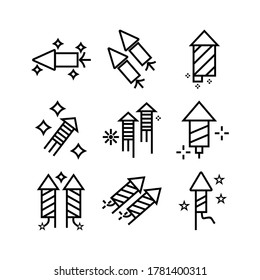 firecracker icon or logo isolated sign symbol vector illustration - Collection of high quality black style vector icons

