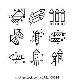 firecracker icon or logo isolated sign symbol vector illustration - Collection of high quality black style vector icons
