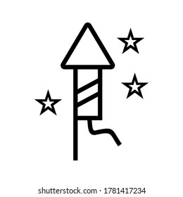 firecracker icon or logo isolated sign symbol vector illustration - high quality black style vector icons

