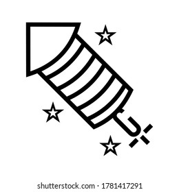 firecracker icon or logo isolated sign symbol vector illustration - high quality black style vector icons
