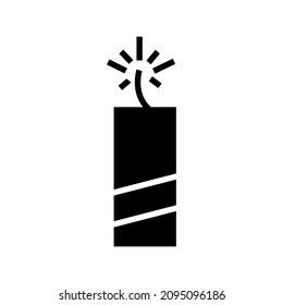 firecracker icon or logo isolated sign symbol vector illustration - high quality black style vector icons
