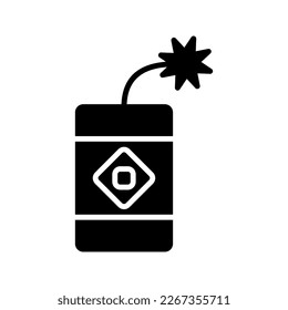 Firecracker icon. sign for mobile concept and web design. vector illustration