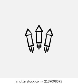Vector de signo de icono de Firecracker,Símbolo, ilustración de logotipo para web y móvil
