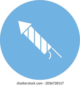 Imagen vectorial de icono de Firecracker. También se puede utilizar para objetos varios. Adecuado para aplicaciones móviles, aplicaciones web y medios impresos.