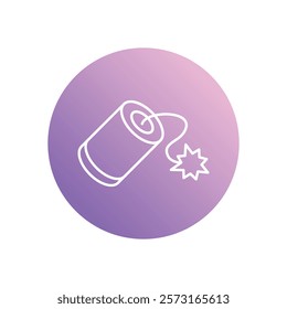 Firecracker icon vector stock illustration