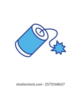 Firecracker icon vector stock illustration