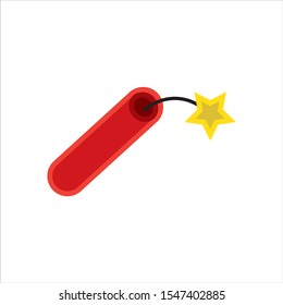 firecracker icon widely used in chinese new year celebration