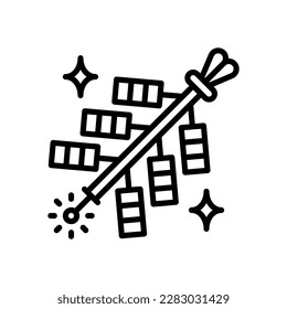 icono de firecracker para tu sitio web, móvil, presentación y diseño de logotipo.
