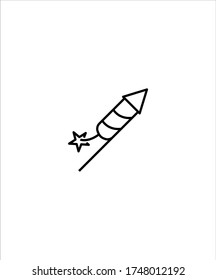 icono de firecracker,icono de la mejor línea vectorial.