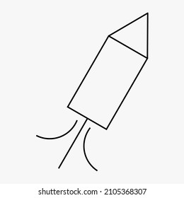 a firecracker. a party icon design