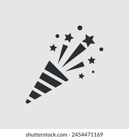 Firecracker or petard. Simple shape vector icon