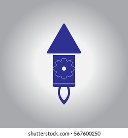 firecracker rocket Vector illustration of Chinese new year celebration in flat style Firework rocket