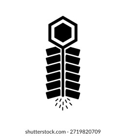 Icono de la silueta del petardo Ilustración explosiva negra plana simple con las chispas de la ignición
