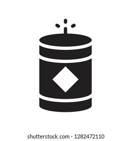 Firecracker vector, Chinese New Year related solid design icon