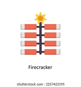 Firecracker vector Flat Icons. Simple stock illustration stock illustration