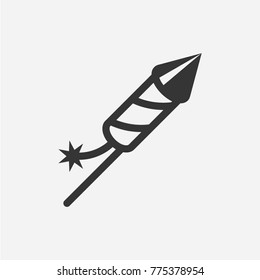 Firecracker vector icon