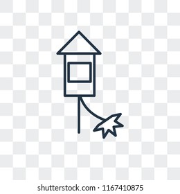 Firecracker vector icon isolated on transparent background, Firecracker logo concept
