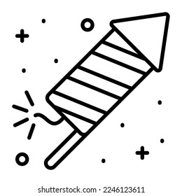 Firecracker vector icon trendy design style