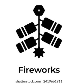 Firecracker vector icon trendy design style, up for premium use